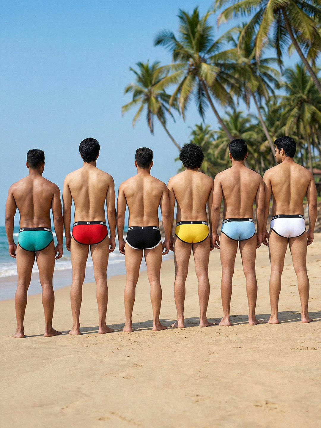 Cotton Brief - Straight Panel BASIICS (Pack of 6)