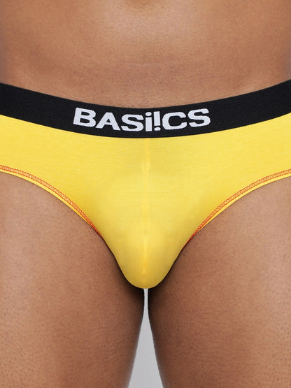 Pack of 2 Men's Standard Core BASIICS Briefs by La Intimo – Comfortable and Soft Innerwear