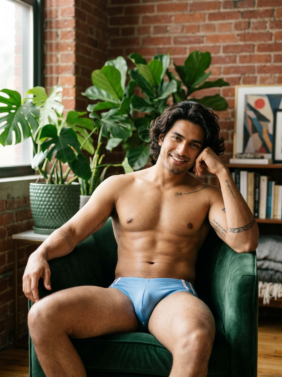 Cotton Brief - Stripe Fashion BASIICS