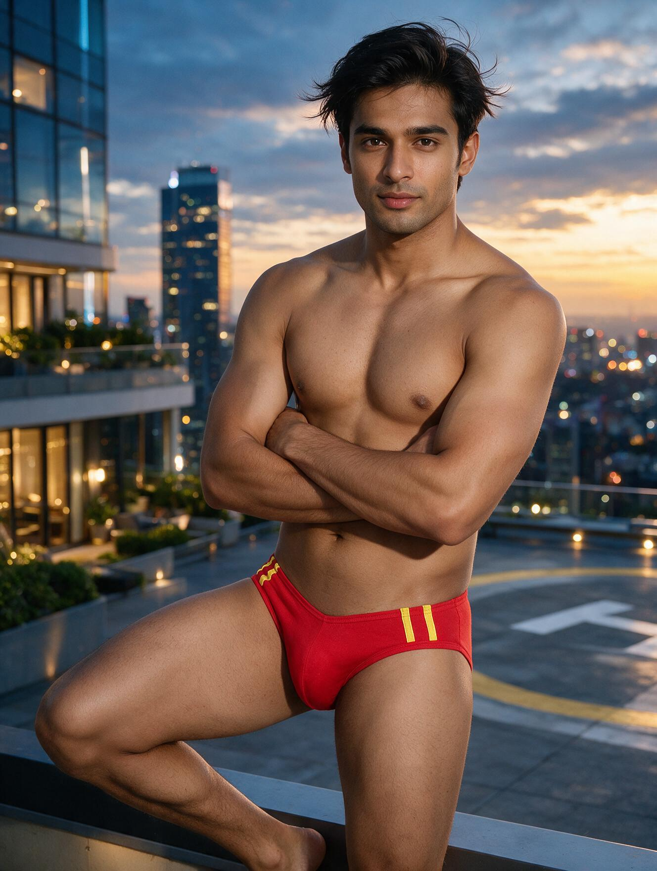Men's Side Stripe Cotton Brief - Fashion BASIICS