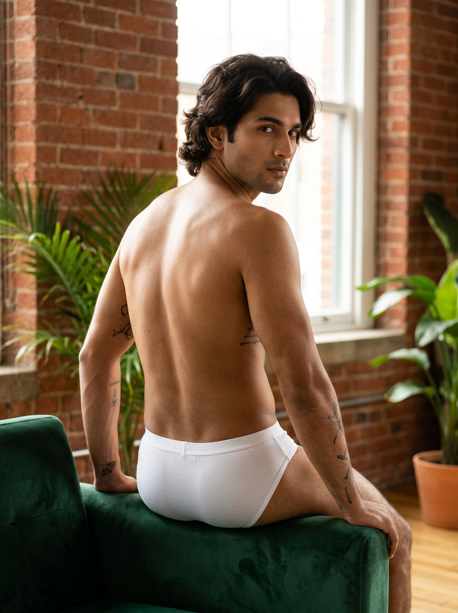 Cotton Brief - Stripe Fashion BASIICS