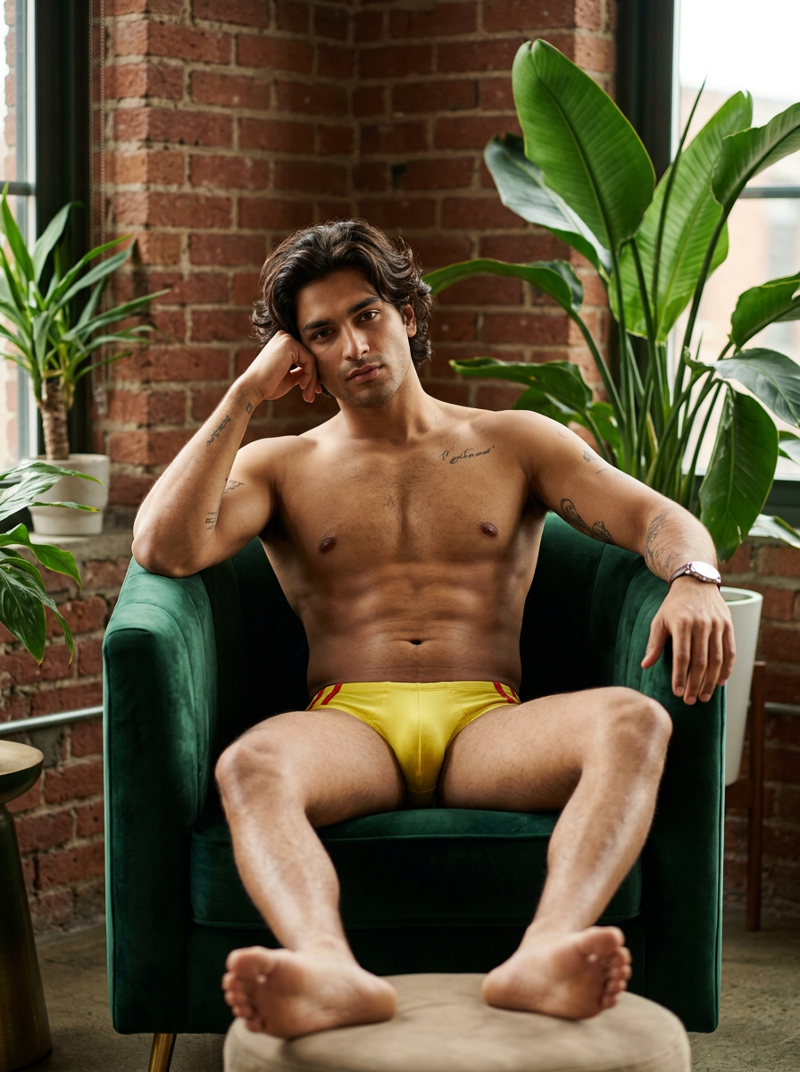 Cotton Brief - Stripe Fashion BASIICS