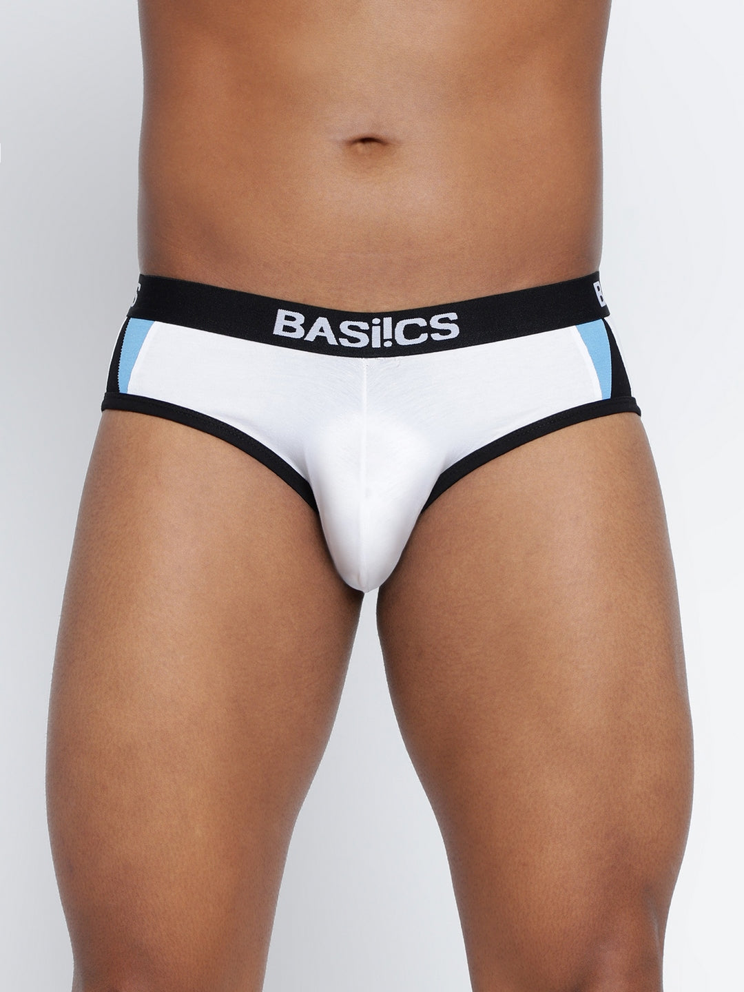 Pack of 3 men's innerwear briefs from BASIICS by La Intimo, featuring a standard core design for comfort and support. Available in a multi-pack for everyday wear.