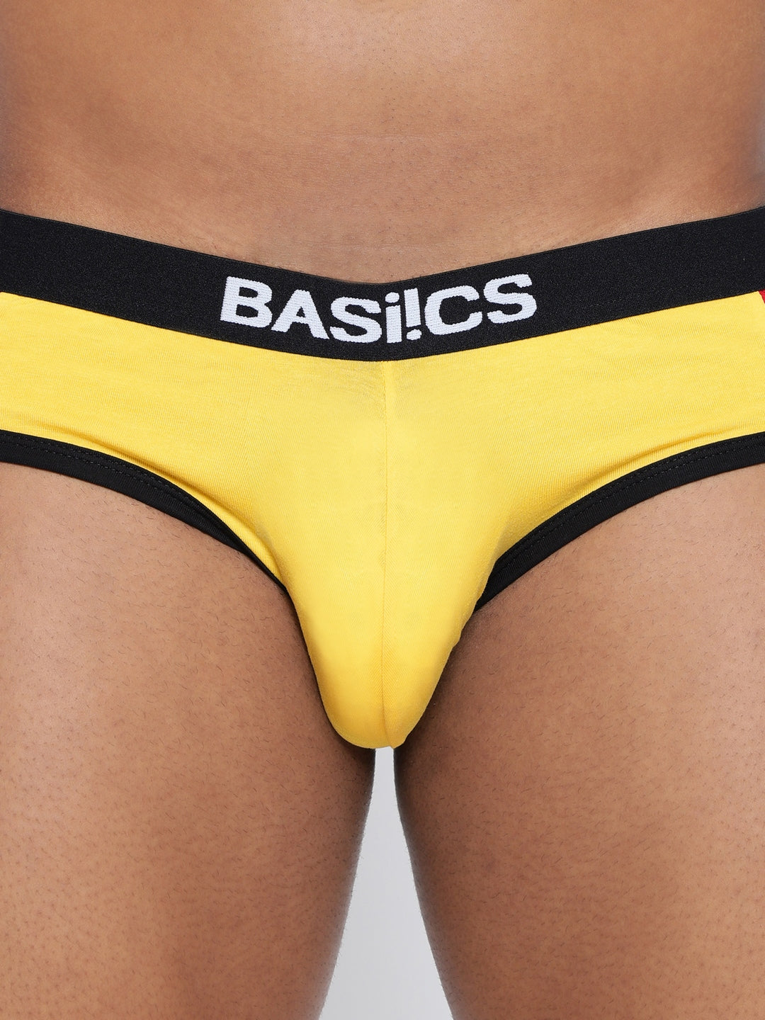 Pack of 3 men's innerwear briefs from BASIICS by La Intimo, featuring a standard core design for comfort and support. Available in a multi-pack for everyday wear.