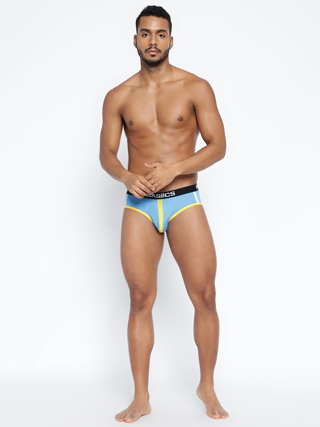 Single pack of men's standard core briefs from BASIICS by La Intimo, designed for comfort and support in everyday wear.