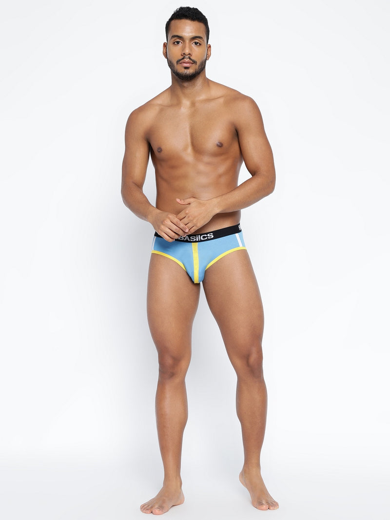 Single pack of men's standard core briefs from BASIICS by La Intimo, designed for comfort and support in everyday wear.