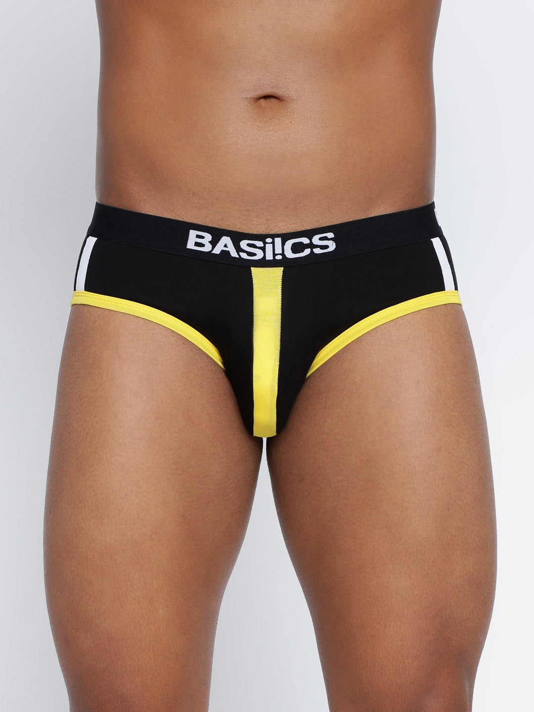 Pack of 3 men's standard core briefs from BASIICS by La Intimo, designed for comfort and support in everyday wear.