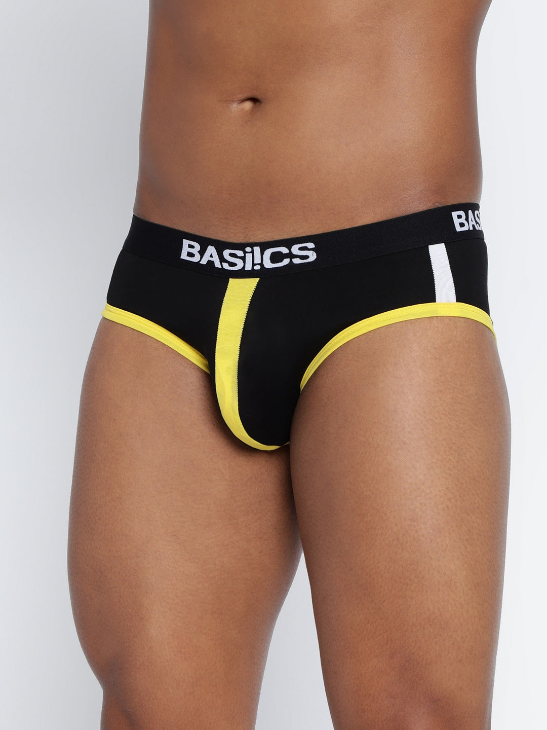 Pack of 3 men's standard core briefs from BASIICS by La Intimo, designed for comfort and support in everyday wear.