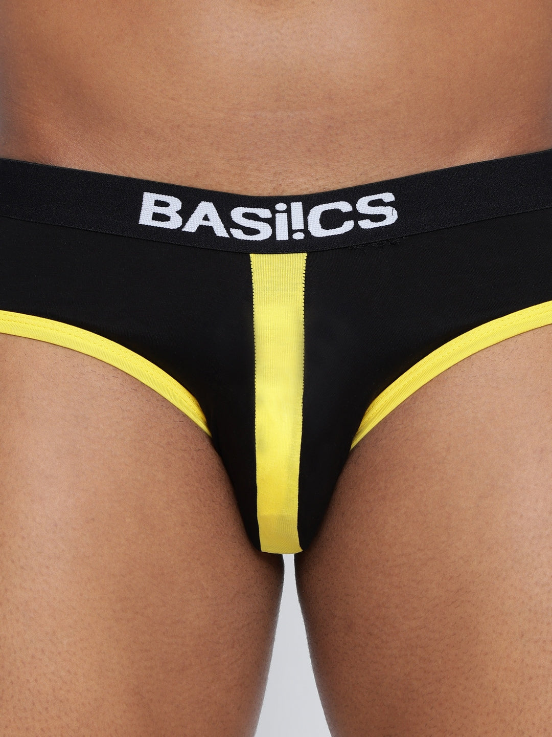 Single pack of men's standard core briefs from BASIICS by La Intimo, designed for comfort and support in everyday wear.