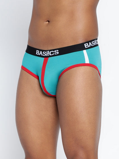 Pack of 3 men's standard core briefs from BASIICS by La Intimo, designed for comfort and support in everyday wear.