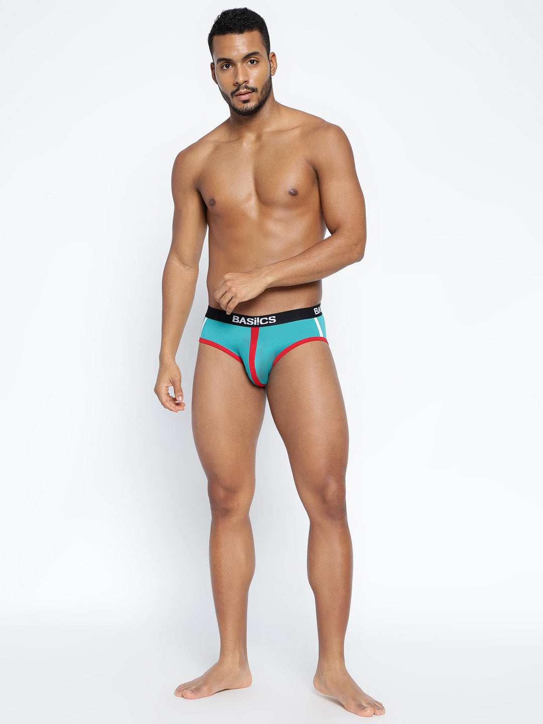 Single pack of men's standard core briefs from BASIICS by La Intimo, designed for comfort and support in everyday wear.