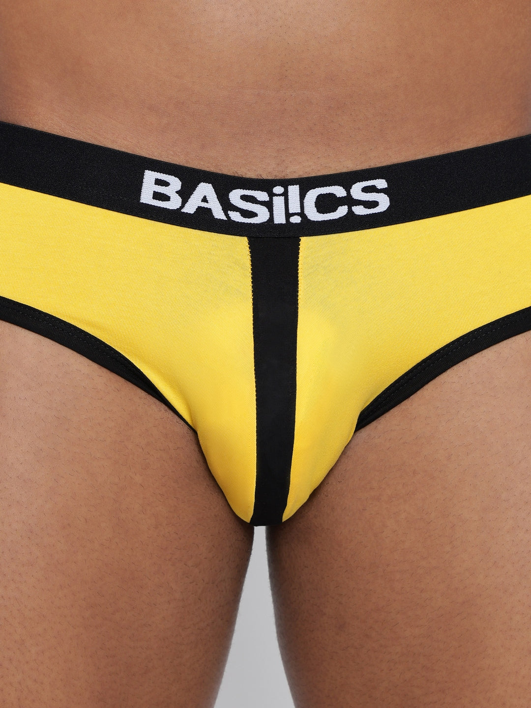 Pack of 3 men's standard core briefs from BASIICS by La Intimo, designed for comfort and support in everyday wear.