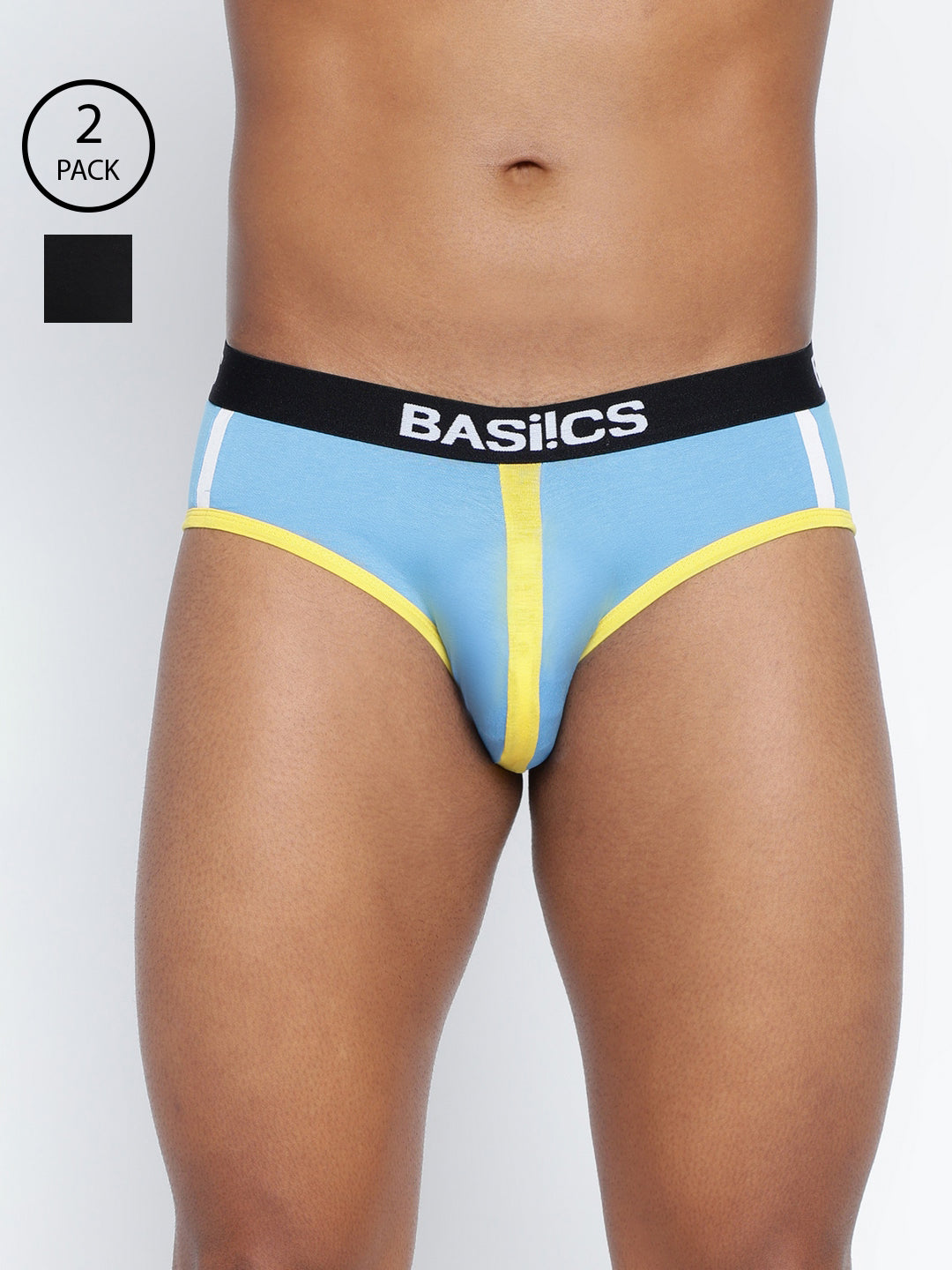 Pack of 2 men's standard core briefs from BASIICS by La Intimo, offering comfort and support for everyday wear.