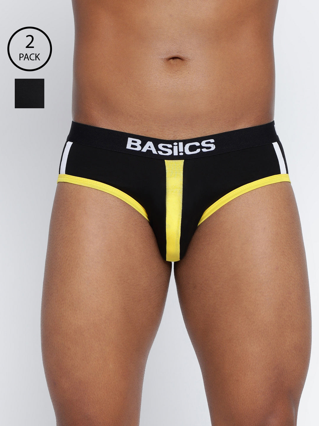 Pack of 2 men's standard core briefs from BASIICS by La Intimo, offering comfort and support for everyday wear.