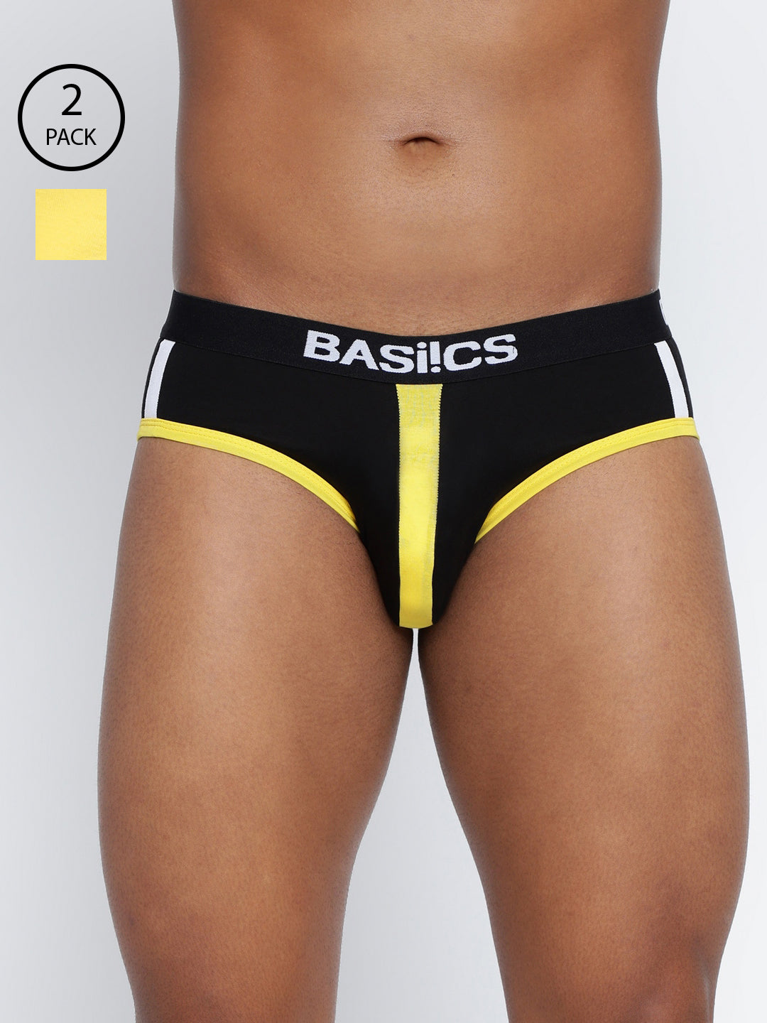 Pack of 2 men's standard core briefs from BASIICS by La Intimo, offering comfort and support for everyday wear.