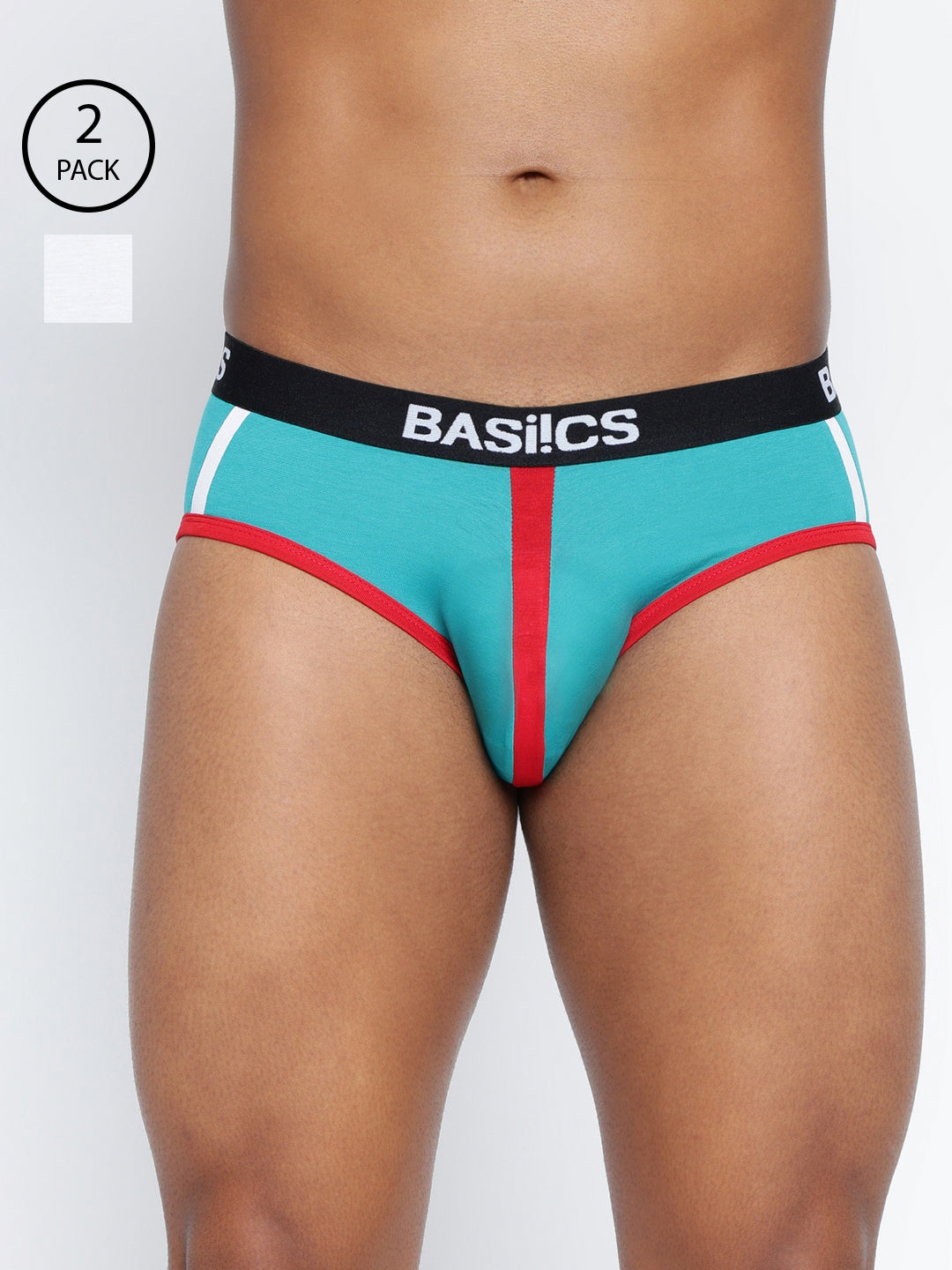 Pack of 2 men's standard core briefs from BASIICS by La Intimo, offering comfort and support for everyday wear.