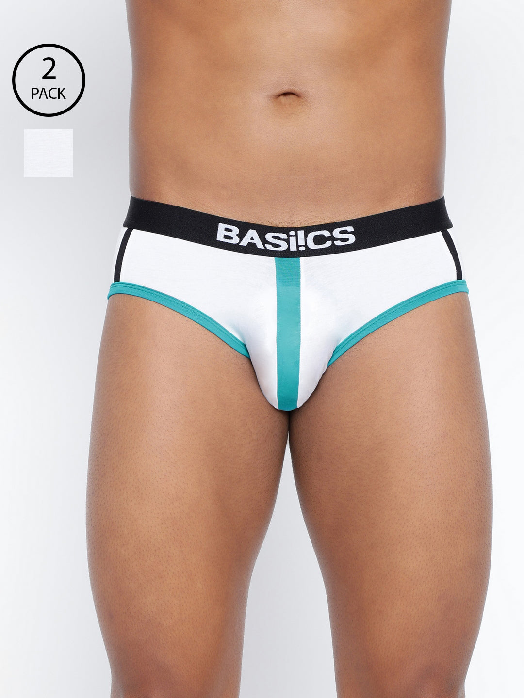 Pack of 2 men's standard core briefs from BASIICS by La Intimo, offering comfort and support for everyday wear.