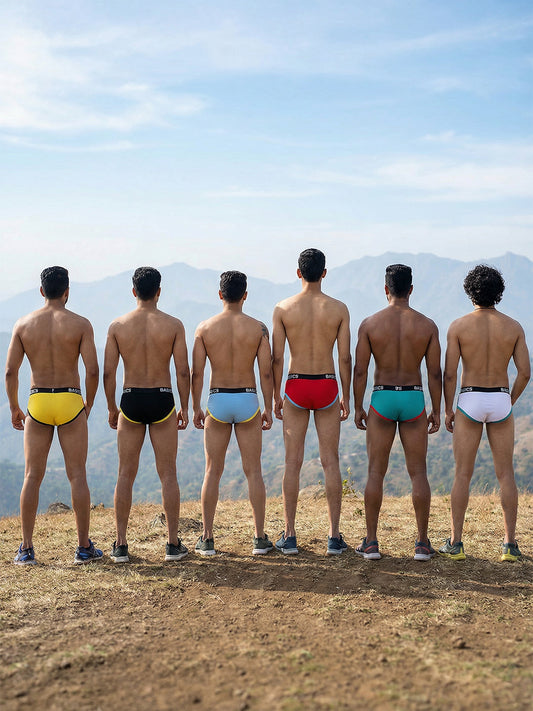 Cotton Brief - Retro Style BASIICS (Pack of 6)