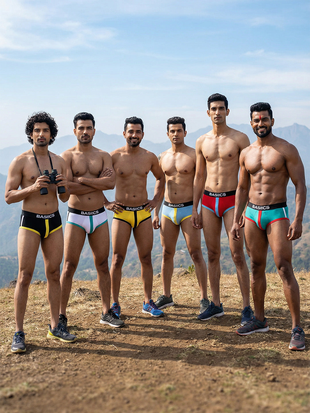 Cotton Brief - Retro Style BASIICS (Pack of 6)