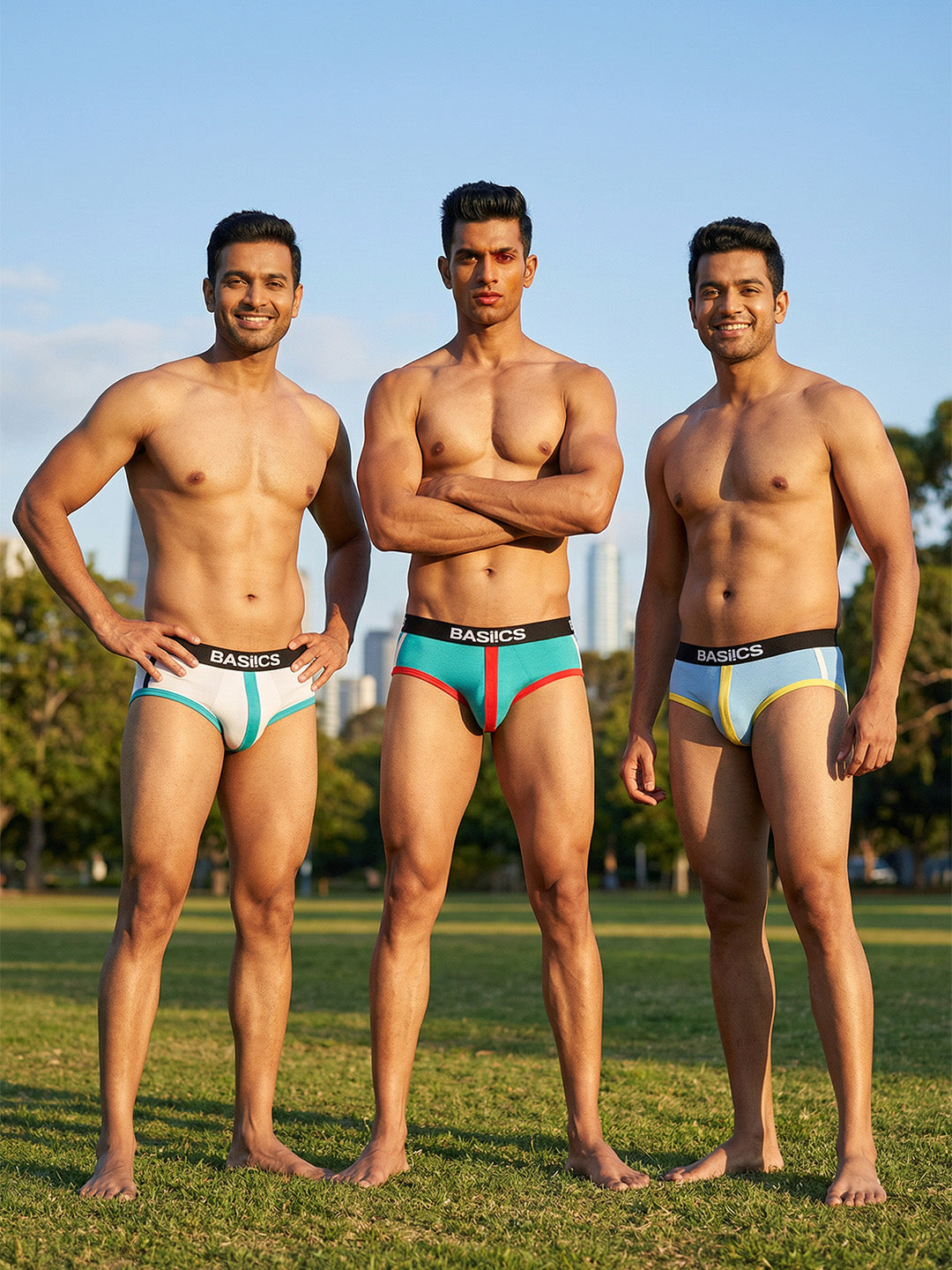 Cotton Brief - Retro Style BASIICS (Pack of 3)