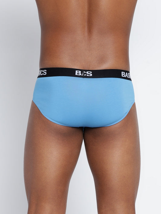 Single pack of men's standard core briefs from BASIICS by La Intimo, designed for comfort and support in everyday wear.