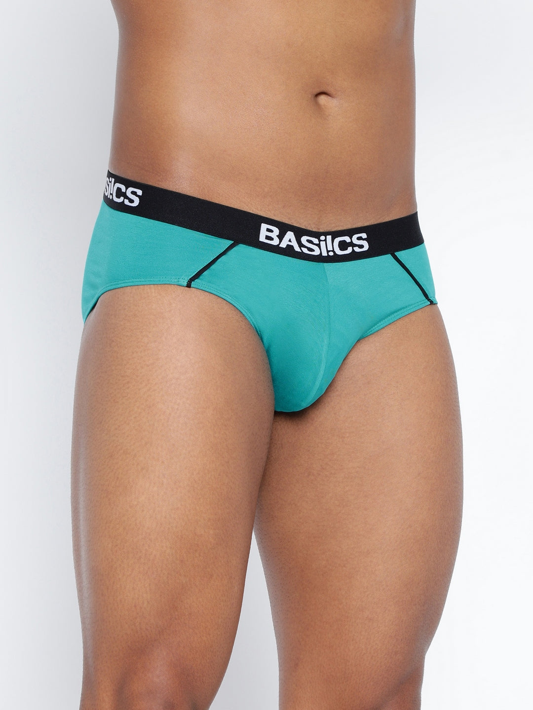 Single pack of men's standard core briefs from BASIICS by La Intimo, designed for comfort and support in everyday wear.