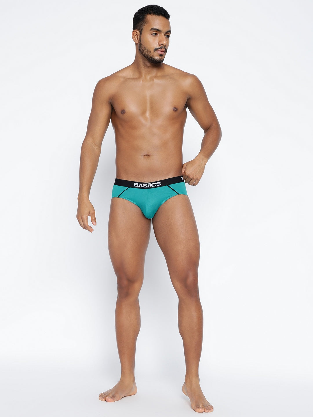 Single pack of men's standard core briefs from BASIICS by La Intimo, designed for comfort and support in everyday wear.