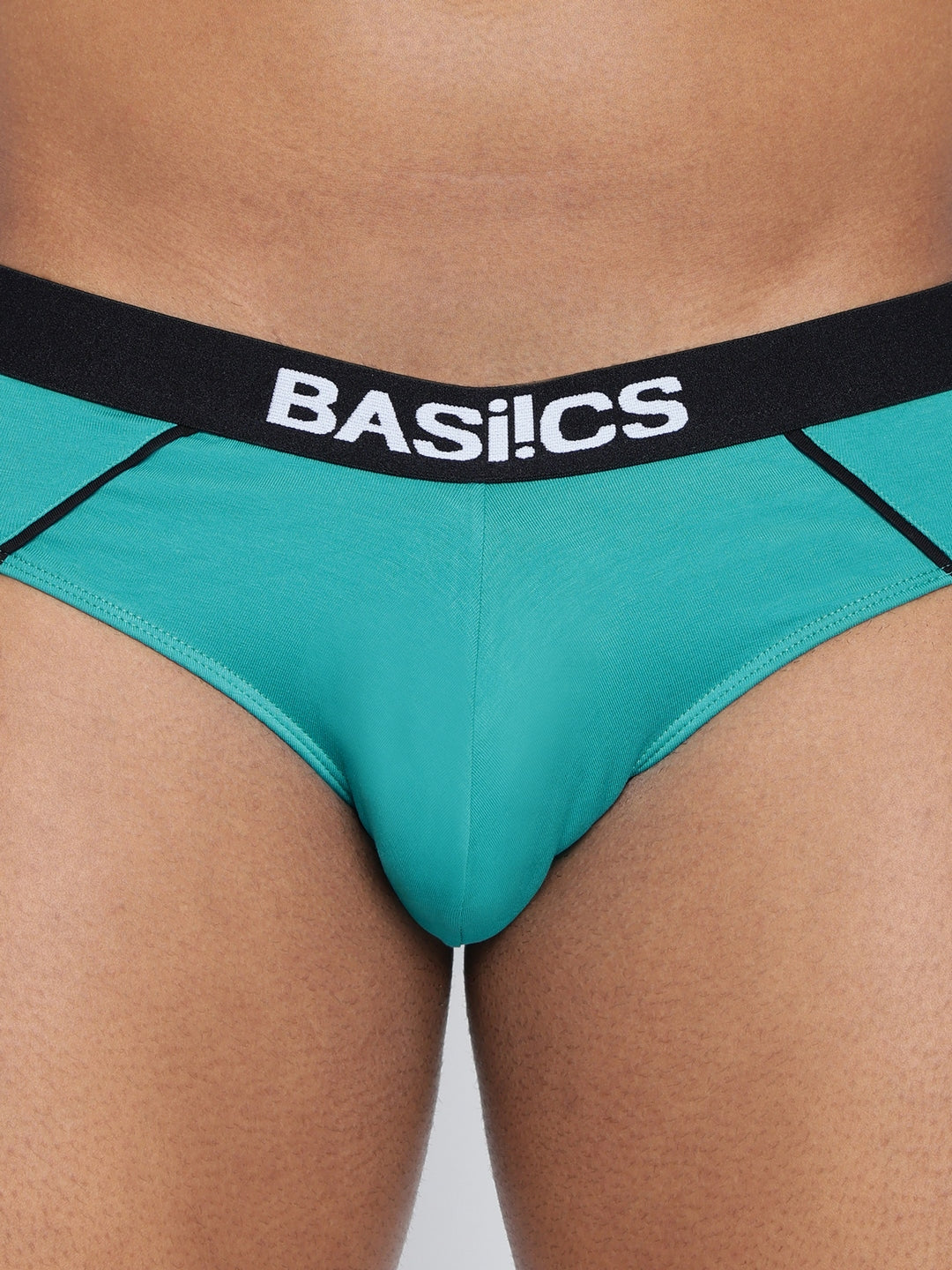 Single pack of men's standard core briefs from BASIICS by La Intimo, designed for comfort and support in everyday wear.