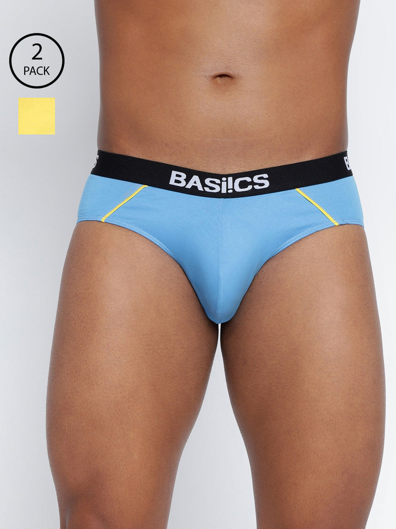 Pack of 2 men's standard core briefs from BASIICS by La Intimo, offering comfort and support for everyday wear.