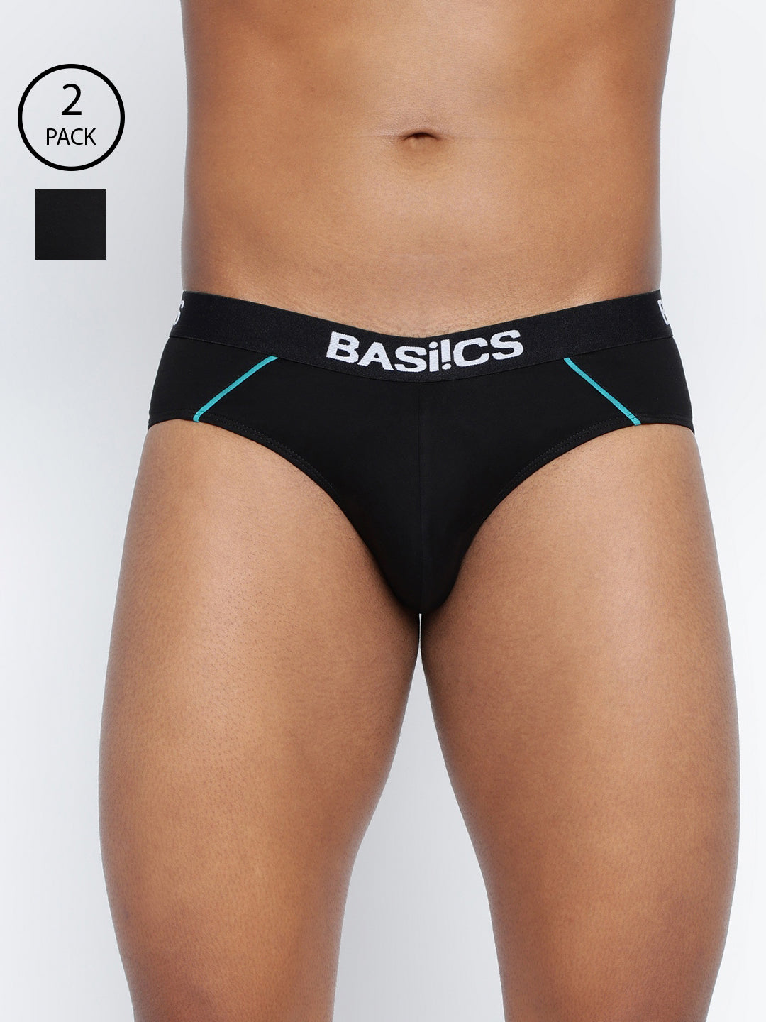 Pack of 2 men's standard core briefs from BASIICS by La Intimo, offering comfort and support for everyday wear.