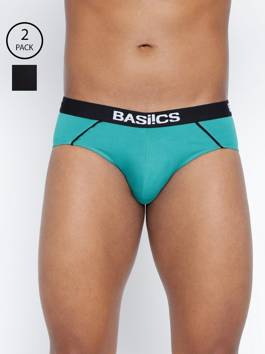 Pack of 2 men's standard core briefs from BASIICS by La Intimo, offering comfort and support for everyday wear.