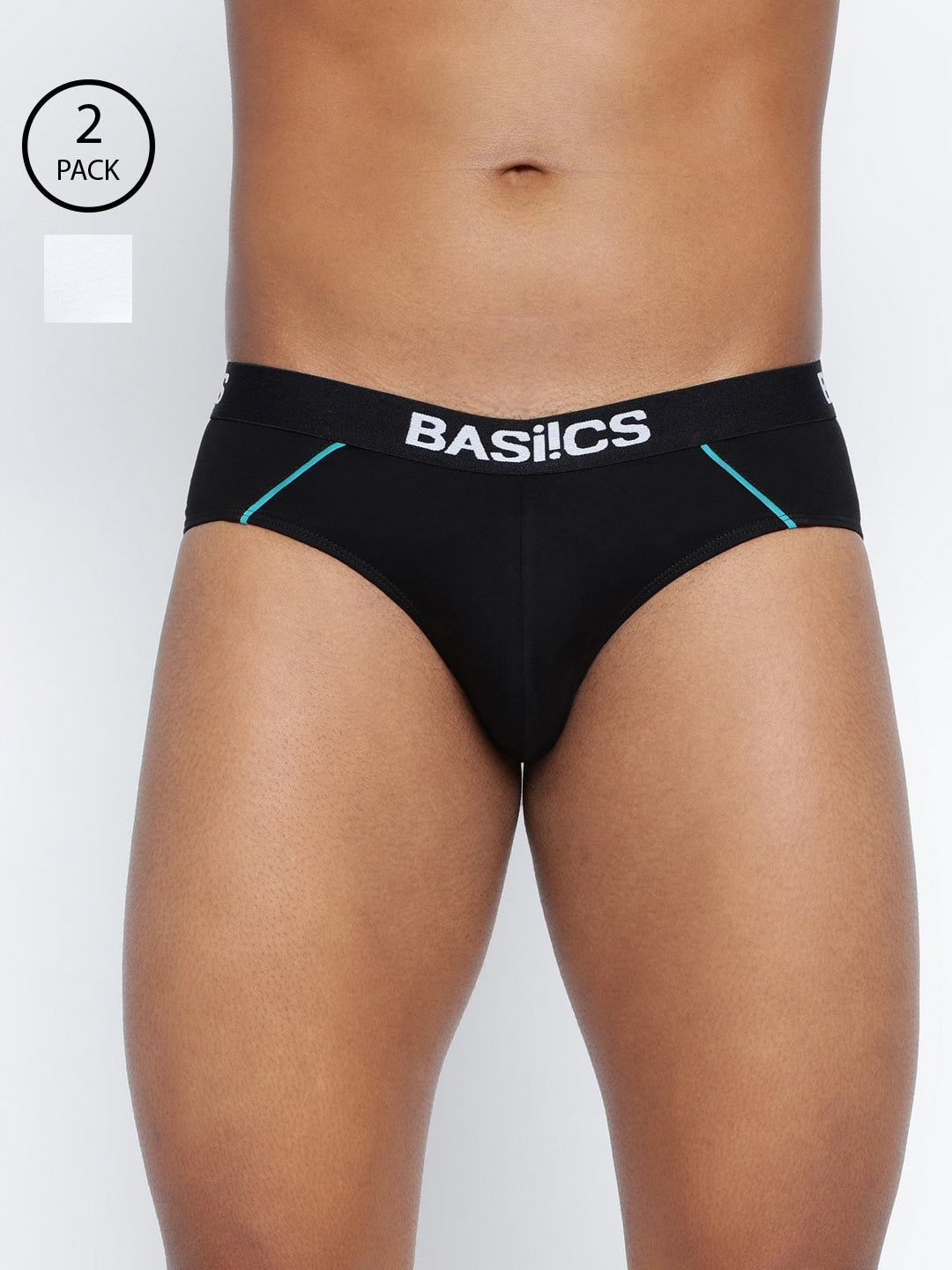 Pack of 2 men's standard core briefs from BASIICS by La Intimo, offering comfort and support for everyday wear.