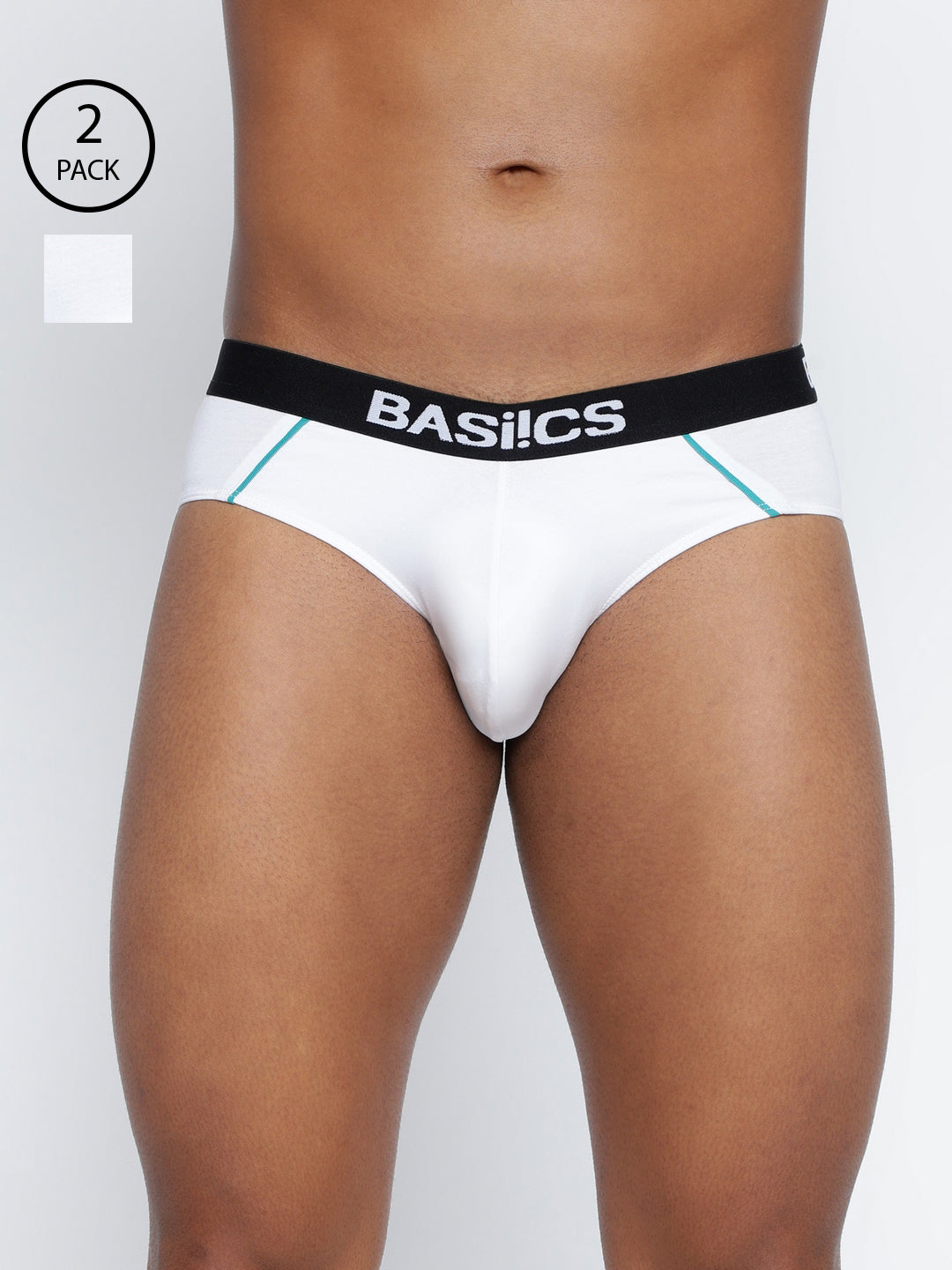 Pack of 2 men's standard core briefs from BASIICS by La Intimo, offering comfort and support for everyday wear.