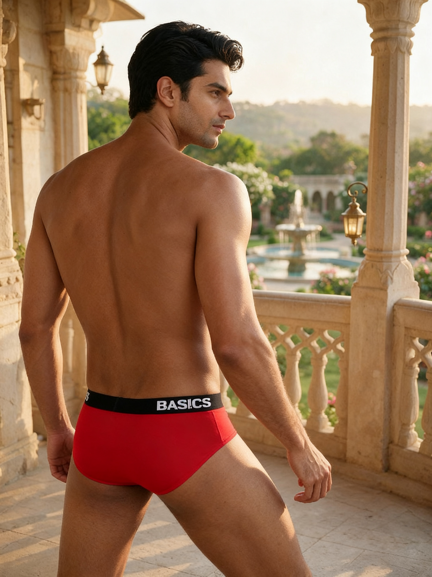 Men's Mid Rise Stretch Cotton Brief - Power BASIICS