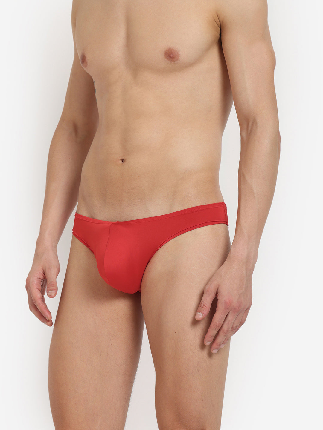 Pack of 3 men's semi-seamless mini cheek briefs from BASIICS by La Intimo, offering a sleek fit and all-day comfort for everyday wear.