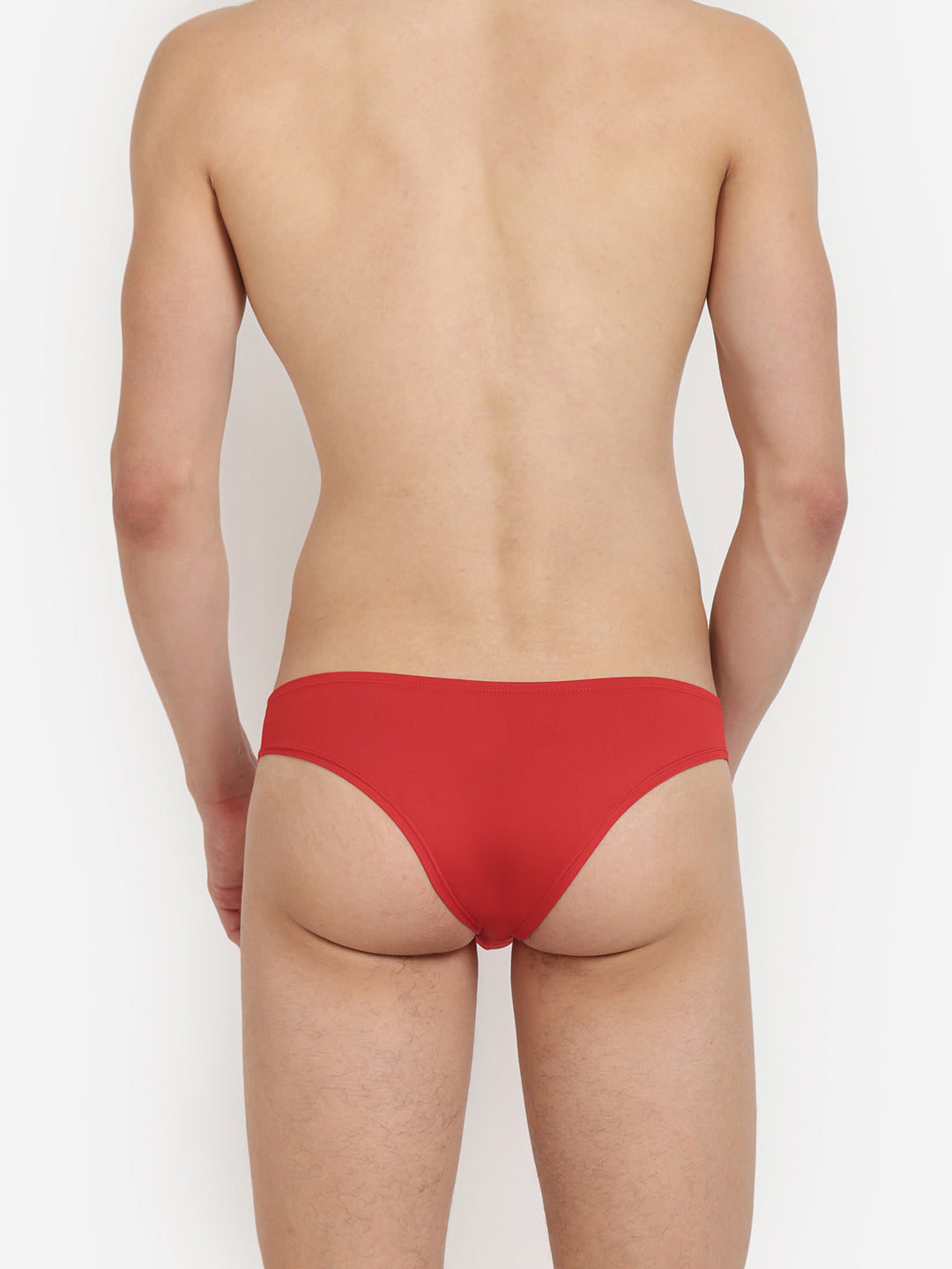 Pack of 3 men's semi-seamless mini cheek briefs from BASIICS by La Intimo, offering a sleek fit and all-day comfort for everyday wear.