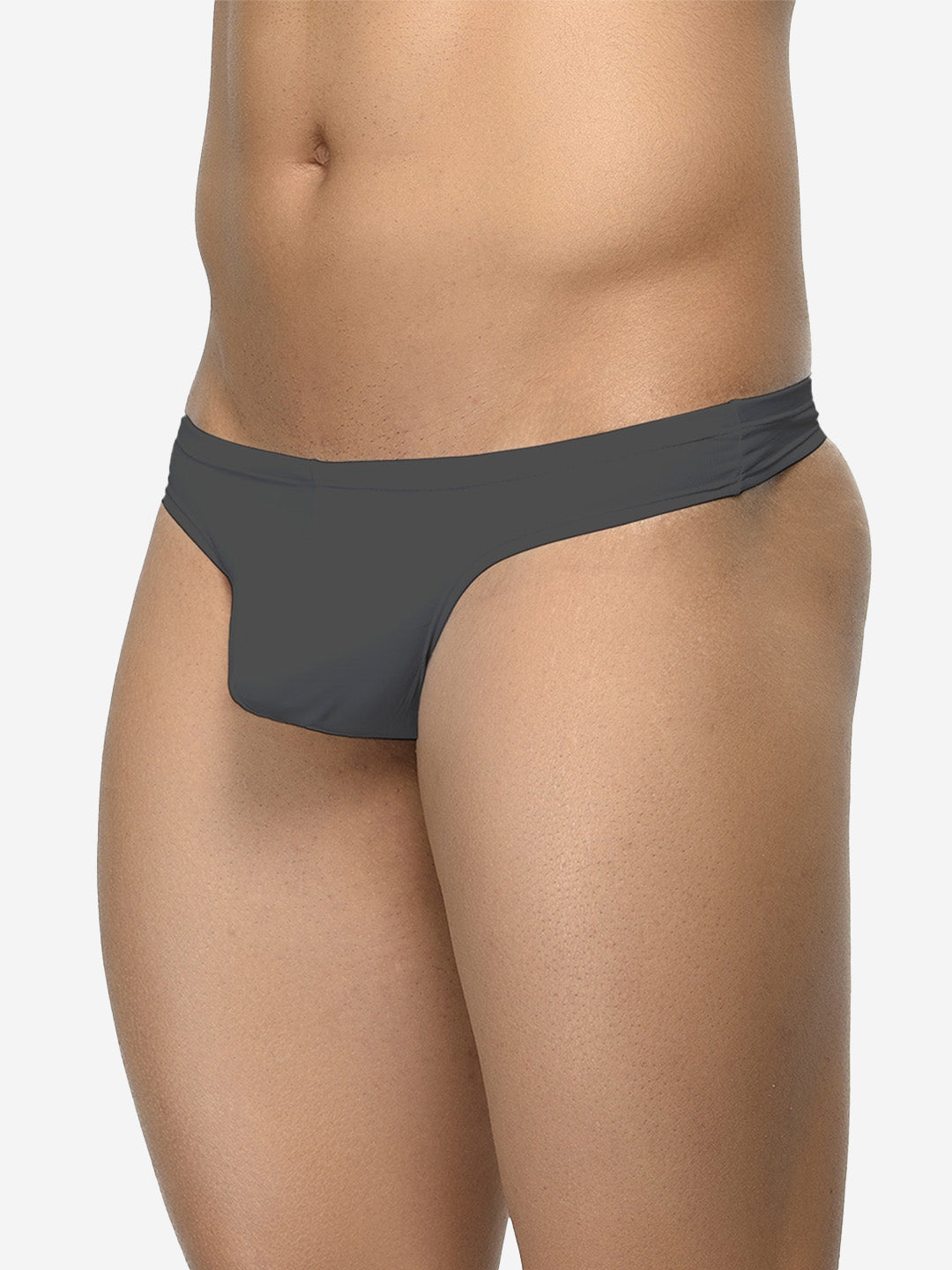 Pack of 2 men's semi-seamless thongs from BASIICS by La Intimo, offering a sleek fit and comfort for everyday wear.