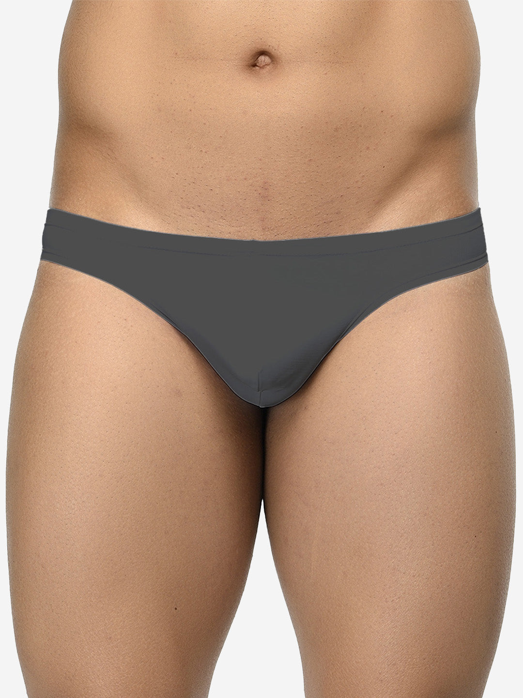 Pack of 2 men's semi-seamless thongs from BASIICS by La Intimo, offering a sleek fit and comfort for everyday wear.