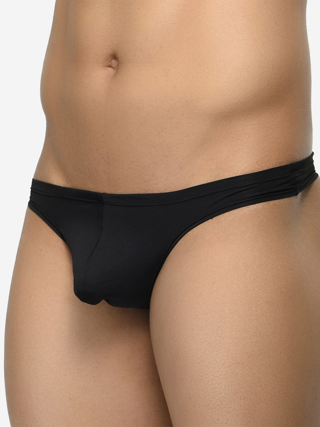 Pack of 3 men's semi-seamless thongs from BASIICS by La Intimo, offering a sleek fit and all-day comfort for everyday wear.