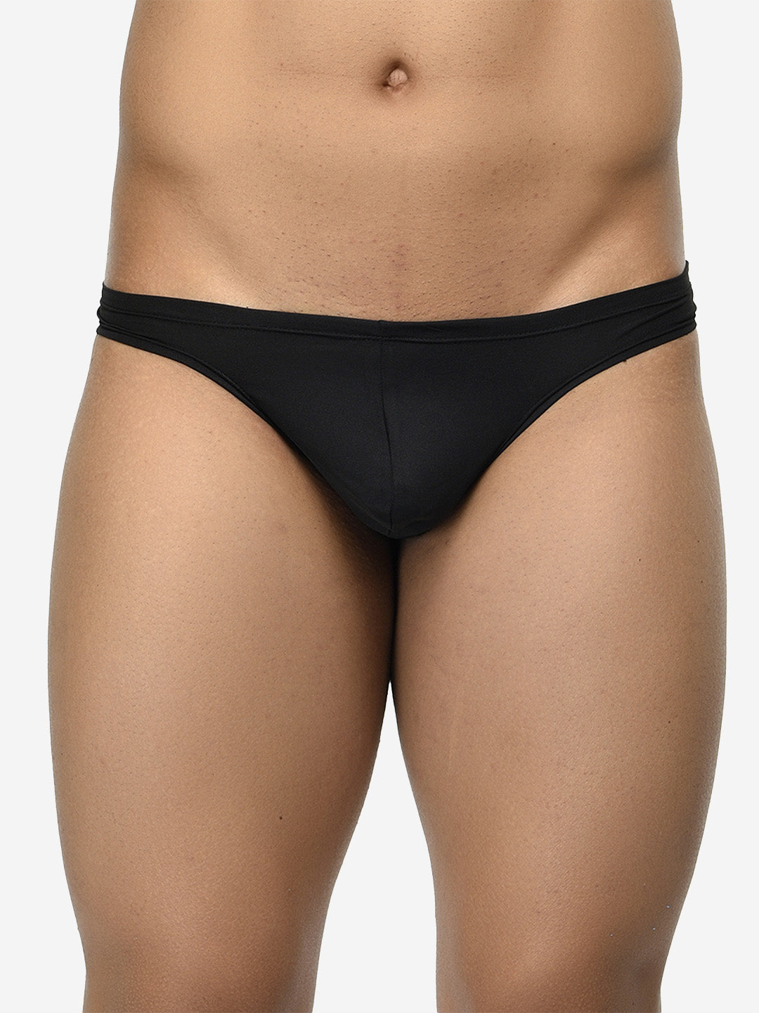 Pack of 2 men's semi-seamless thongs from BASIICS by La Intimo, offering a sleek fit and comfort for everyday wear.