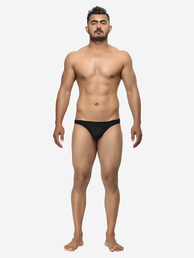 Pack of 3 men's semi-seamless thongs from BASIICS by La Intimo, offering a sleek fit and all-day comfort for everyday wear.