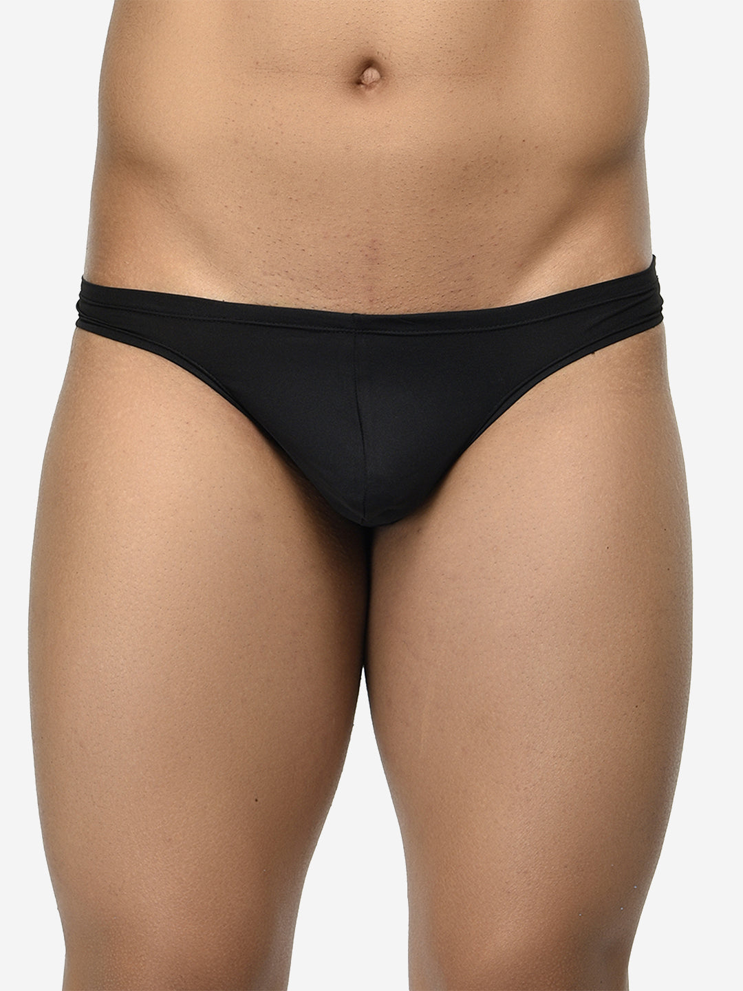 Single pack of men's semi-seamless thongs from BASIICS by La Intimo, offering a sleek and comfortable fit for everyday wear.