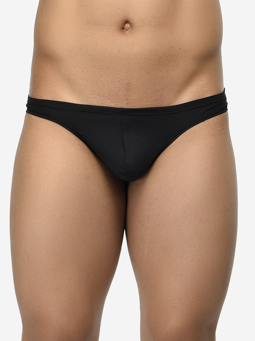 Pack of 3 men's semi-seamless thongs from BASIICS by La Intimo, offering a sleek fit and all-day comfort for everyday wear.