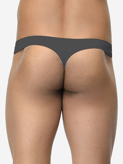 Pack of 5 men's semi-seamless thongs from BASIICS by La Intimo, offering a sleek fit, comfort, and support for everyday wear.