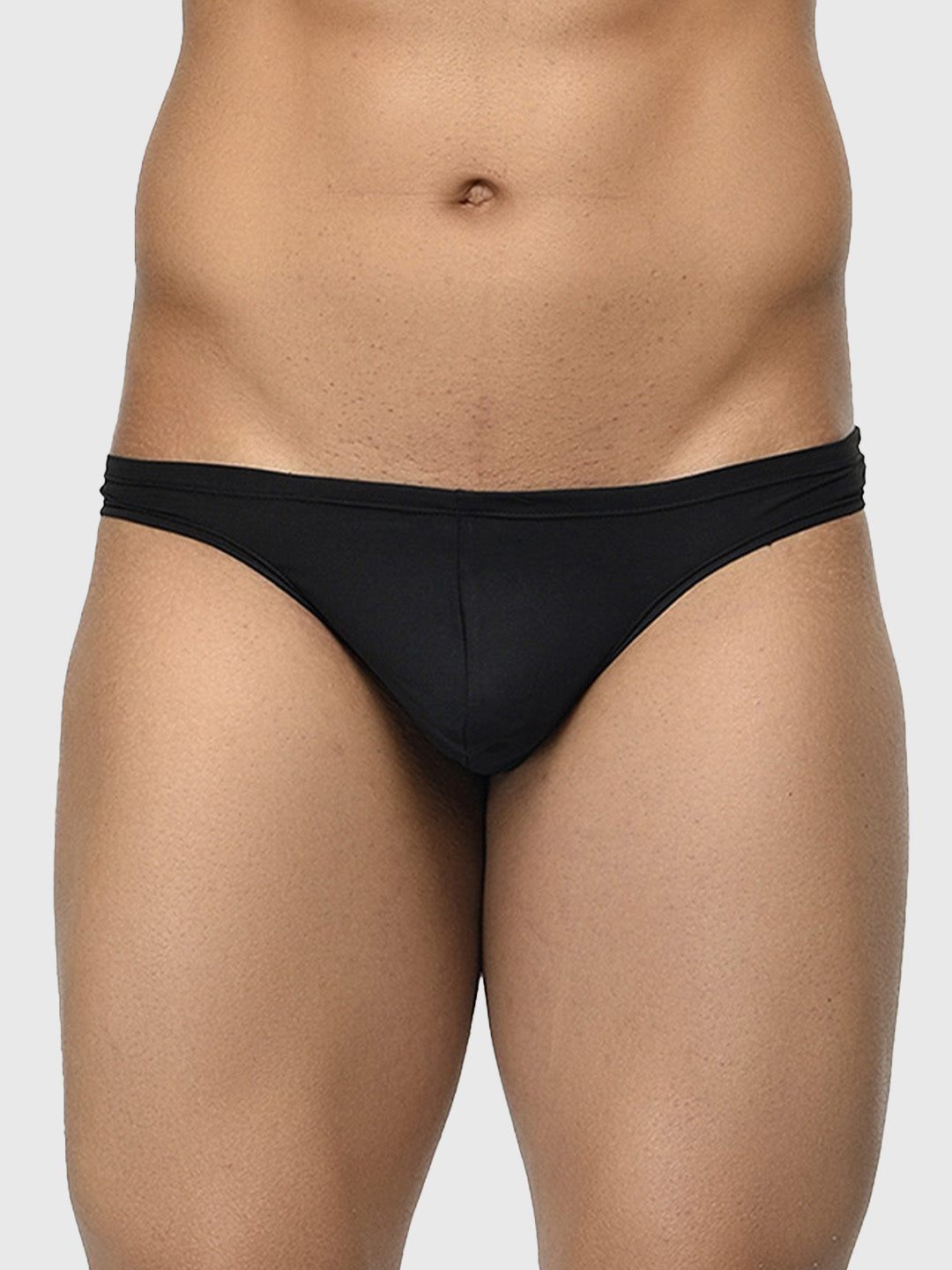 Men's Low Waist Semi Seamless Thong - Flash (Pack of 2) - Black, White