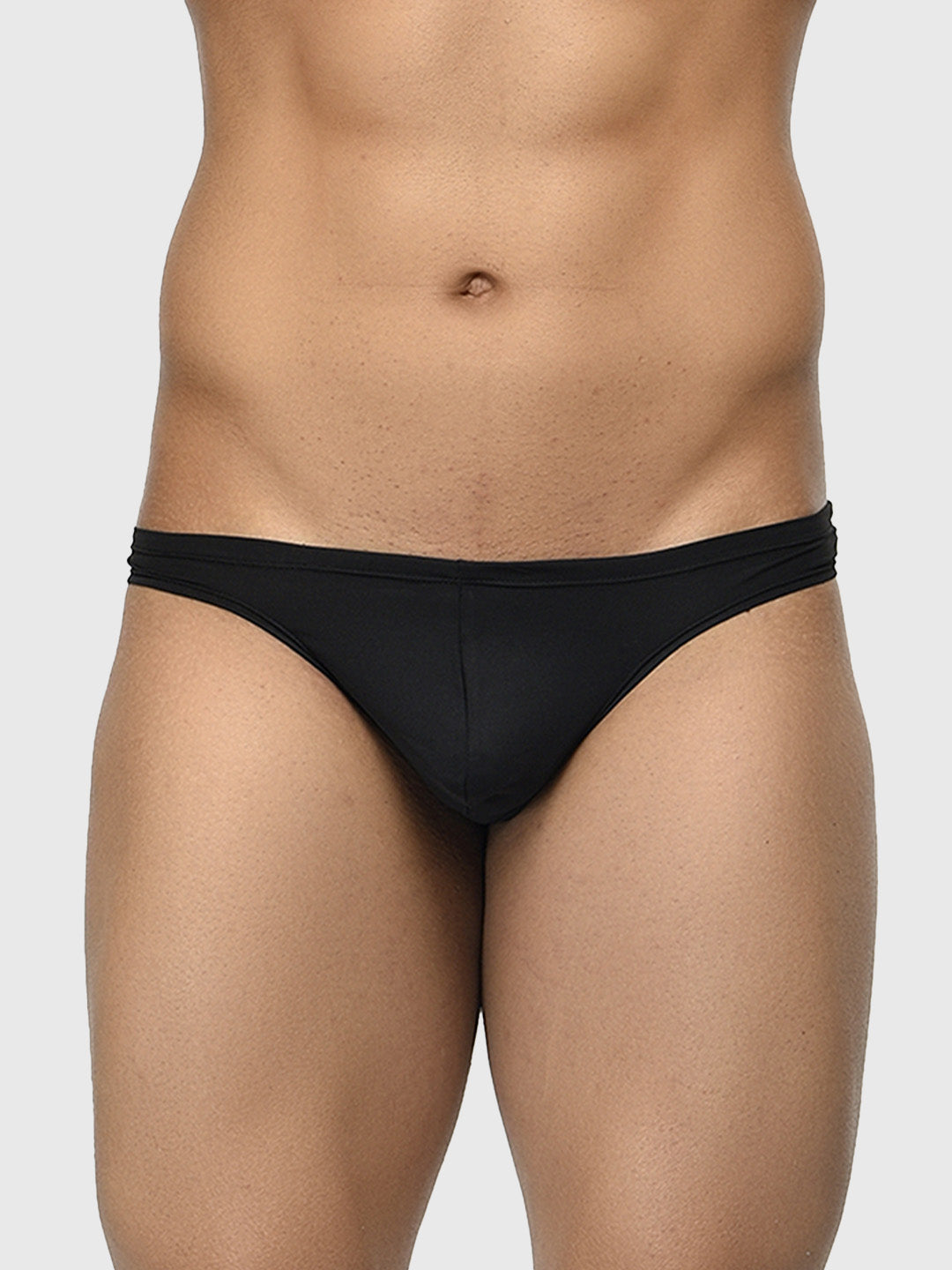 Men's Low Waist Semi Seamless Thong - Flash (Pack of 3) - Blue, Black, White
