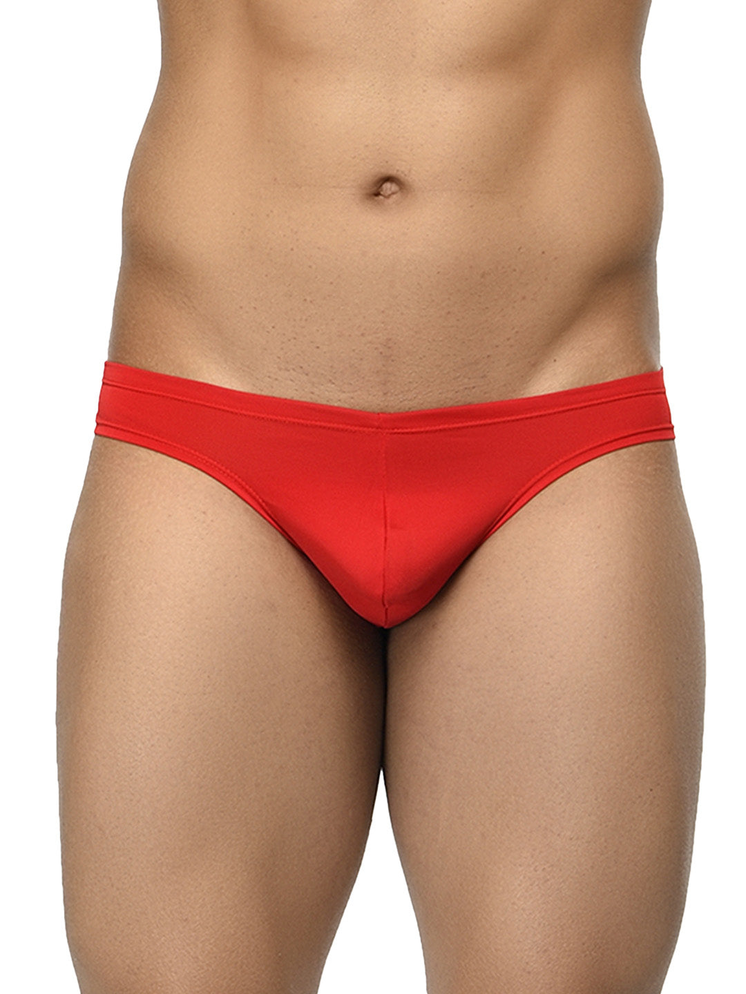 Men's Low Waist Semi Seamless Thong - Flash (Pack of 3) - Black, Red, Yellow