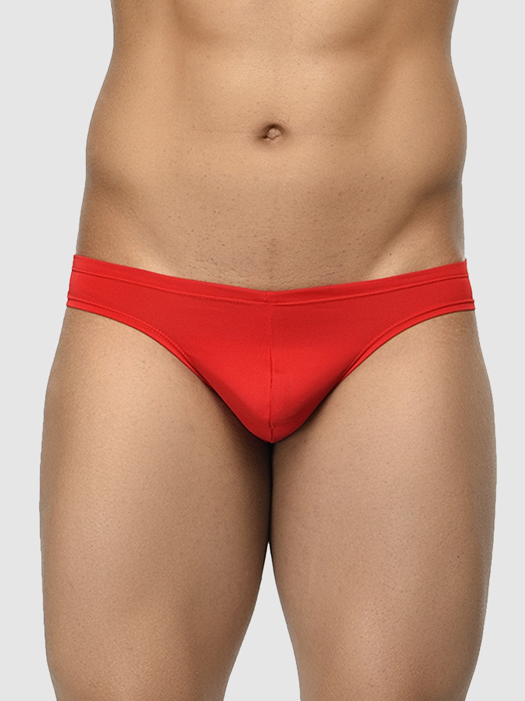 Men's Low Waist Semi Seamless Thong - Flash (Pack of 5) - Blue, Black, Red, White, Yellow