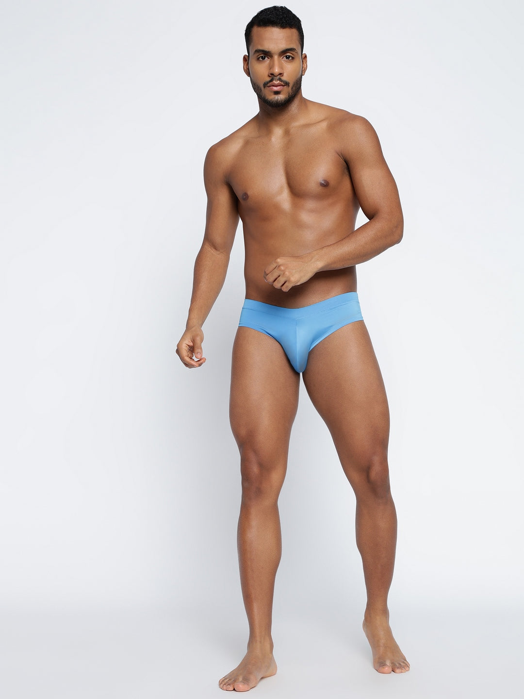 Single pack of men's semi-seamless briefs from BASIICS by La Intimo, offering a sleek fit and comfort for everyday wear.