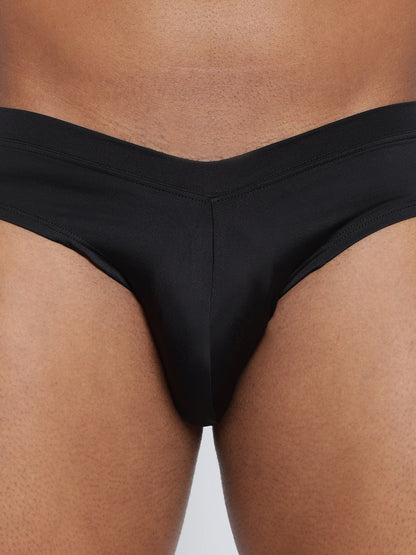 Single pack of men's semi-seamless briefs from BASIICS by La Intimo, offering a sleek fit and comfort for everyday wear.